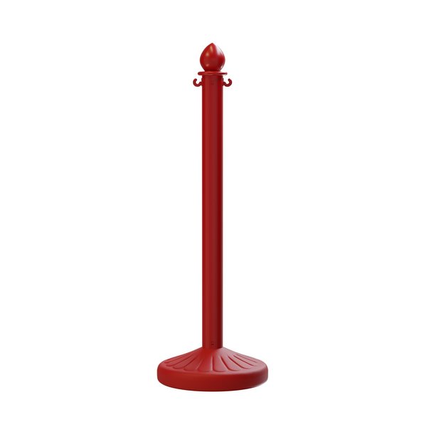 Montour Line Red Plastic Stanchion, 2.5 in Diameter PLS-RD-25